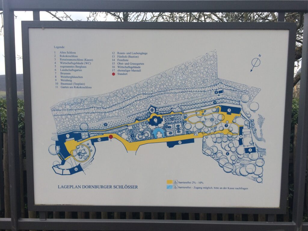 Lageplan Dornburger Schlösser