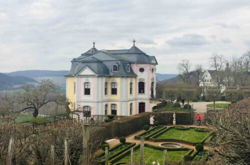 Dornburger Schlösser - Blick au das Rokokoschloss