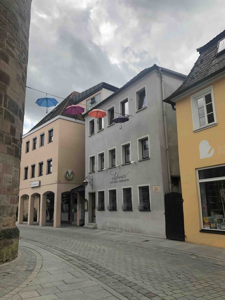 Bunte Häuserfassaden in Gunzenhausen