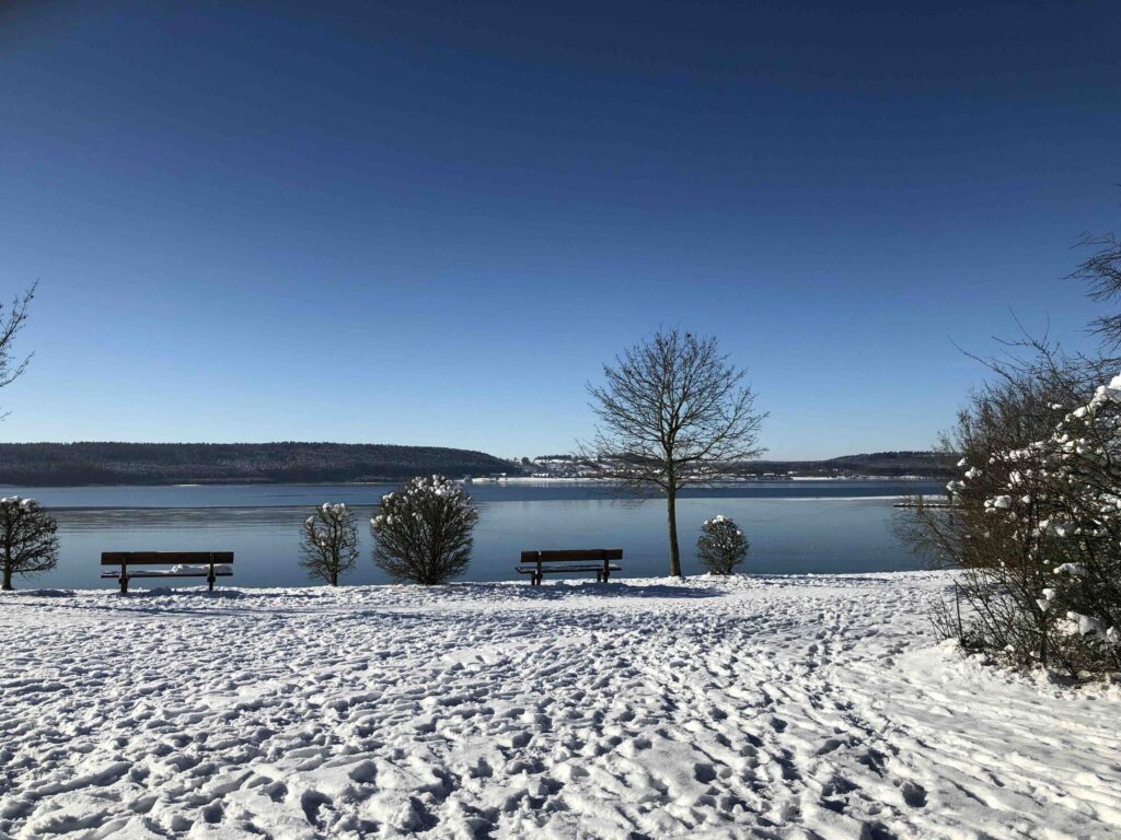 Brombachsee im Winter