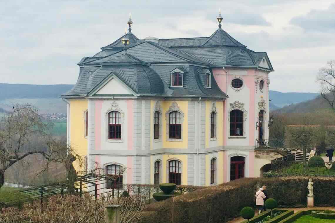 Dornburger Schlösser - Blick au das Rokokoschloss