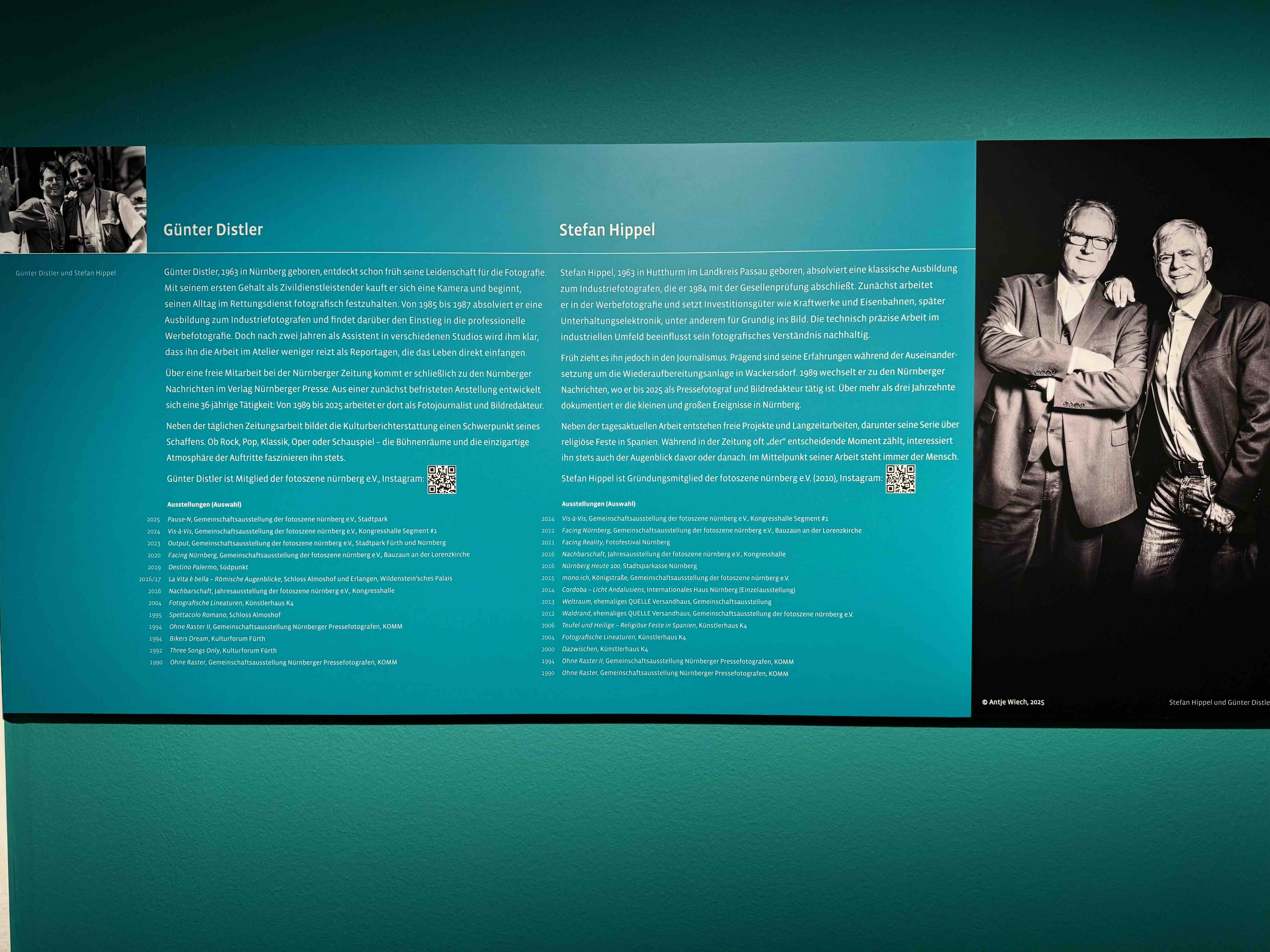 Ausstellung 72 Augenblicke von Günter Distler und Stefan Hippel im Fembo-Haus Nürnberg