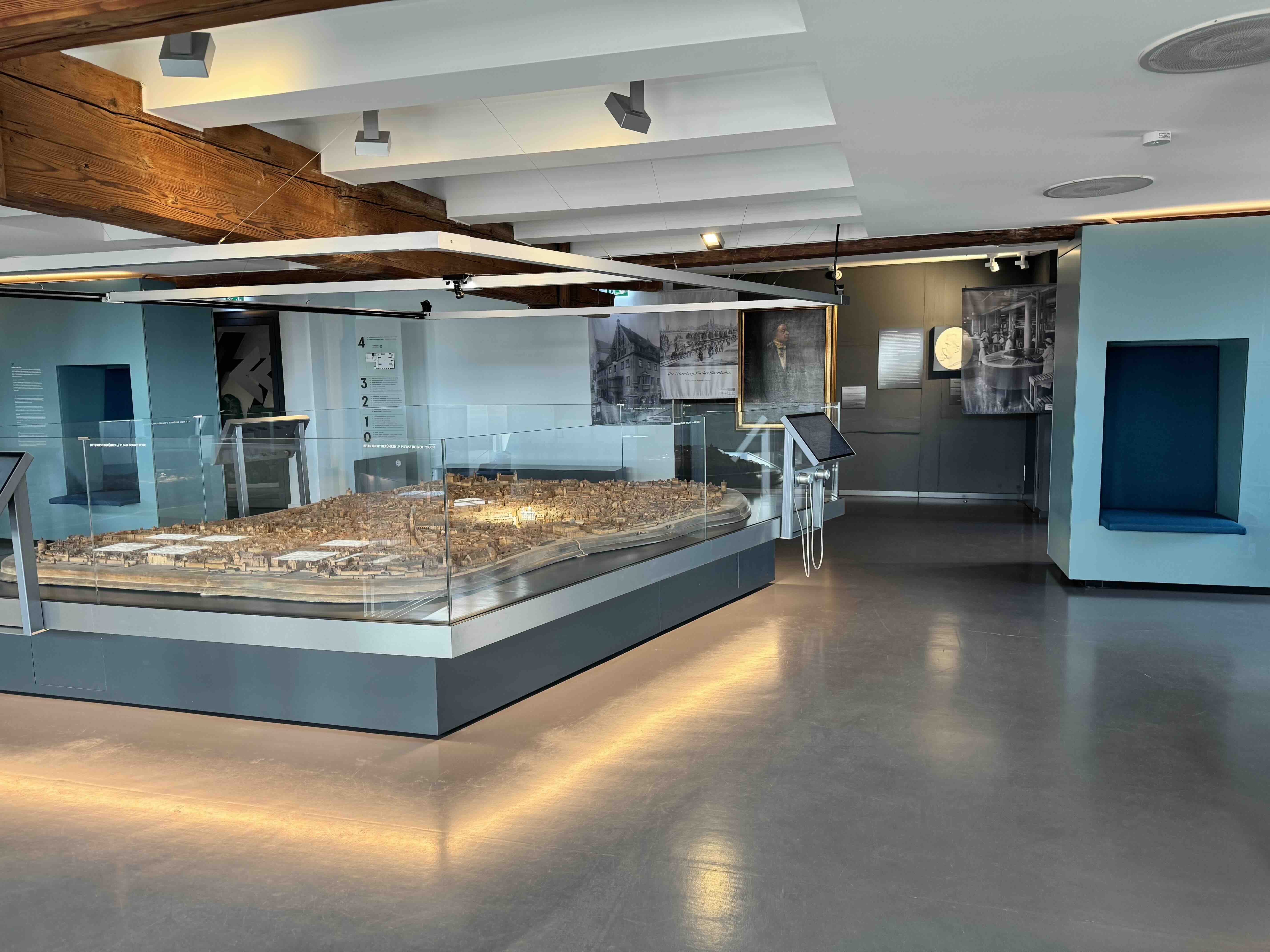 Stadtmodell in der Ausstellung zur Nürnberger Stadtgeschichte im Fembo-Haus