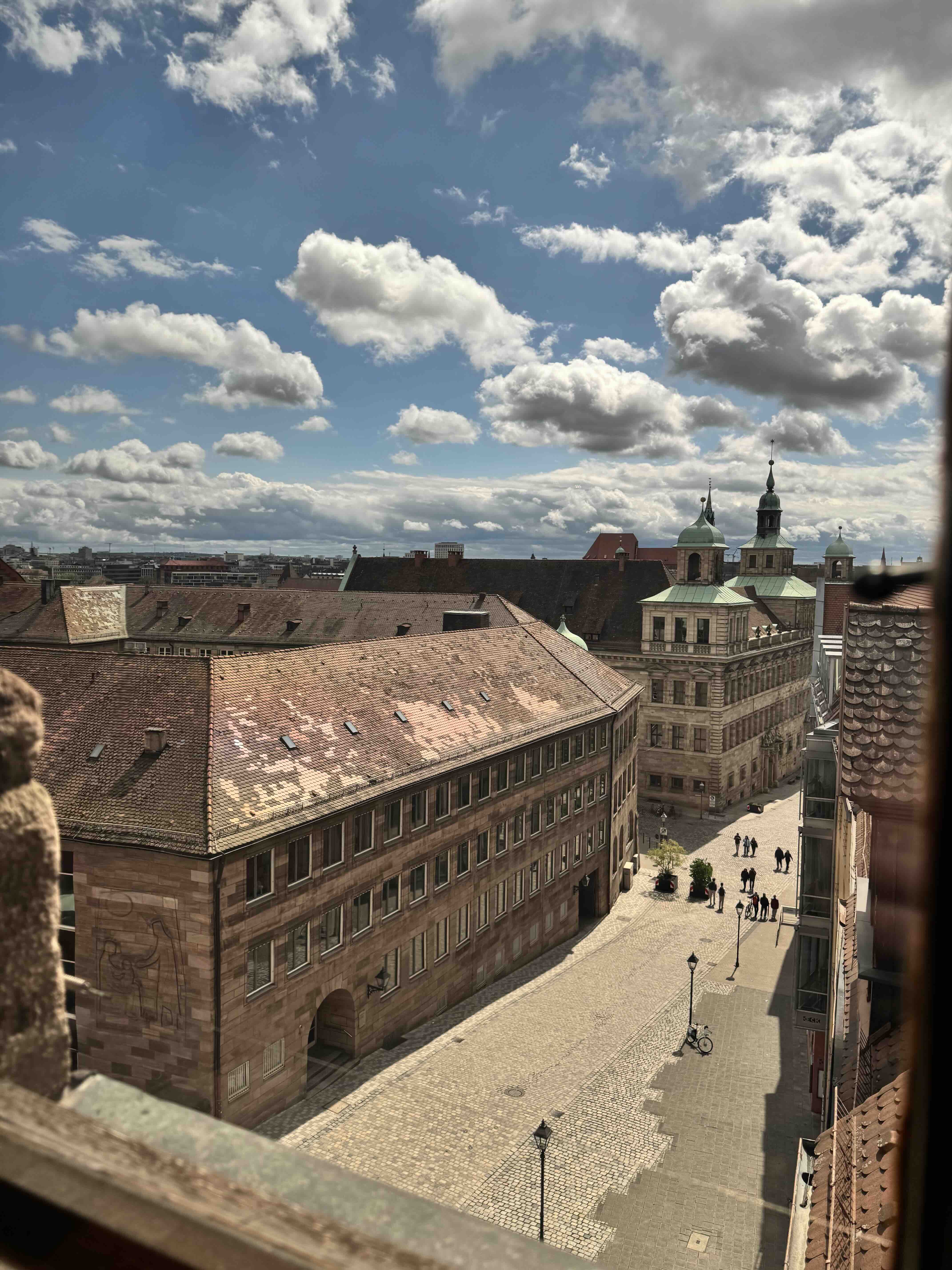 Blick vom Fembo-Haus über die Dächer der Nürnberger Altstadt